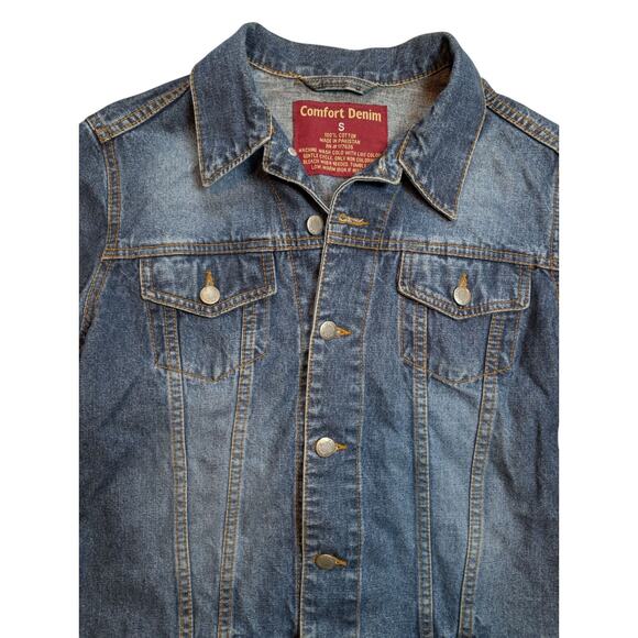 Jean Jacket Women’s Small Button Up Medium Wash Classic Comfort Denim - Picture 2 of 5